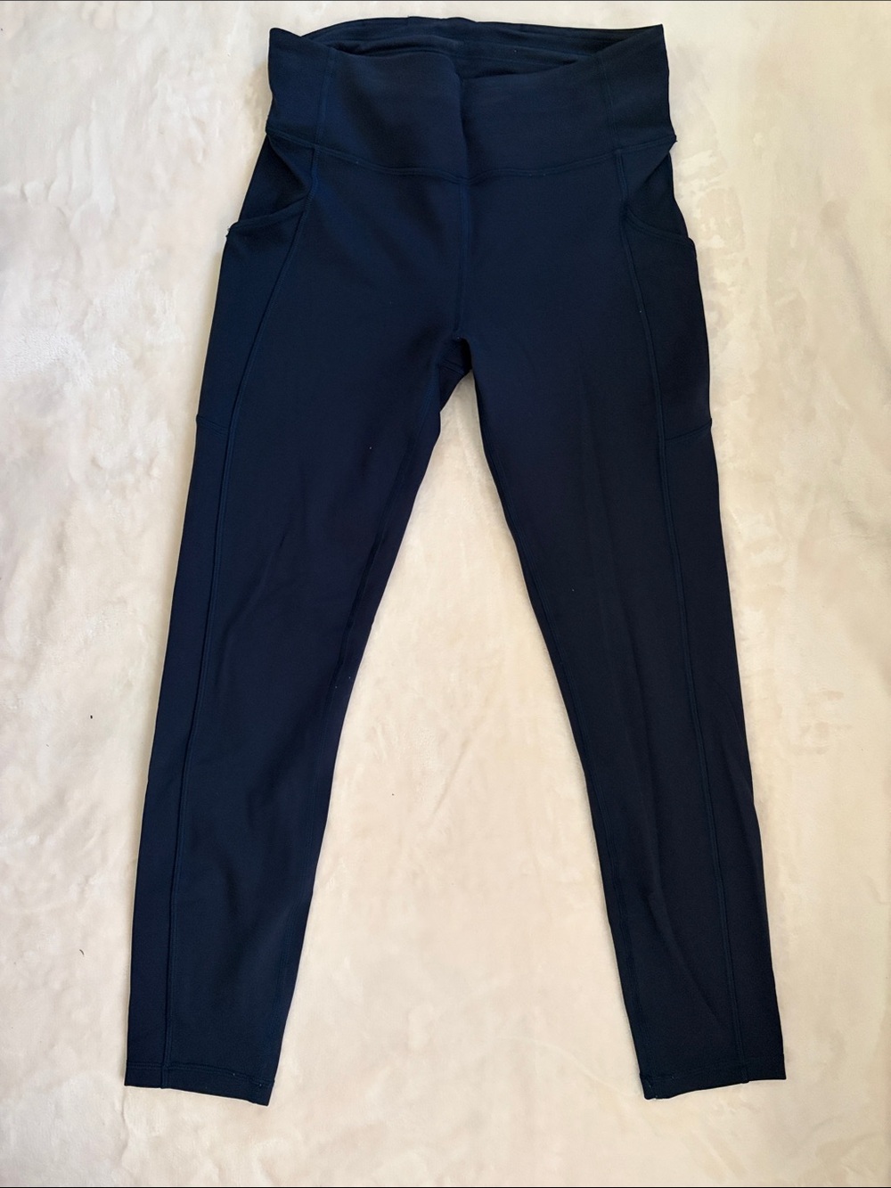 lululemon athletica Navy High-Waist Leggings with Side Pockets